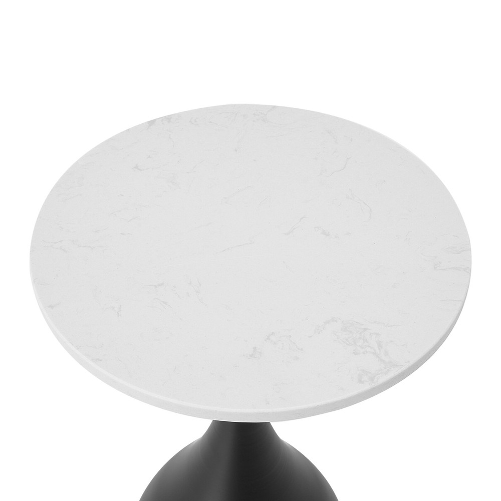 Modern Sofa Side Table, Round Accent Table, Round End Table for Small Spaces
