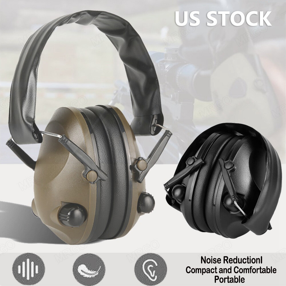 Foldable Electronic Ear Muffs Noise Blocking Shooting Hearing Safety Protector