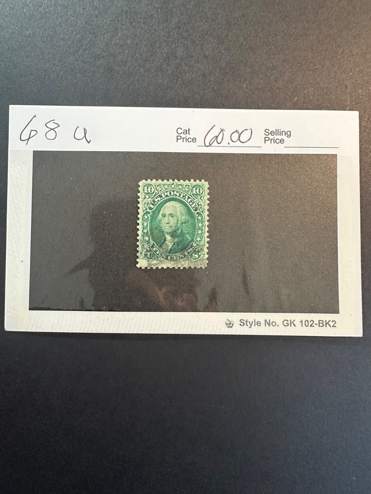 Scott # 68   2024 Scott Catalogue Value $60.00