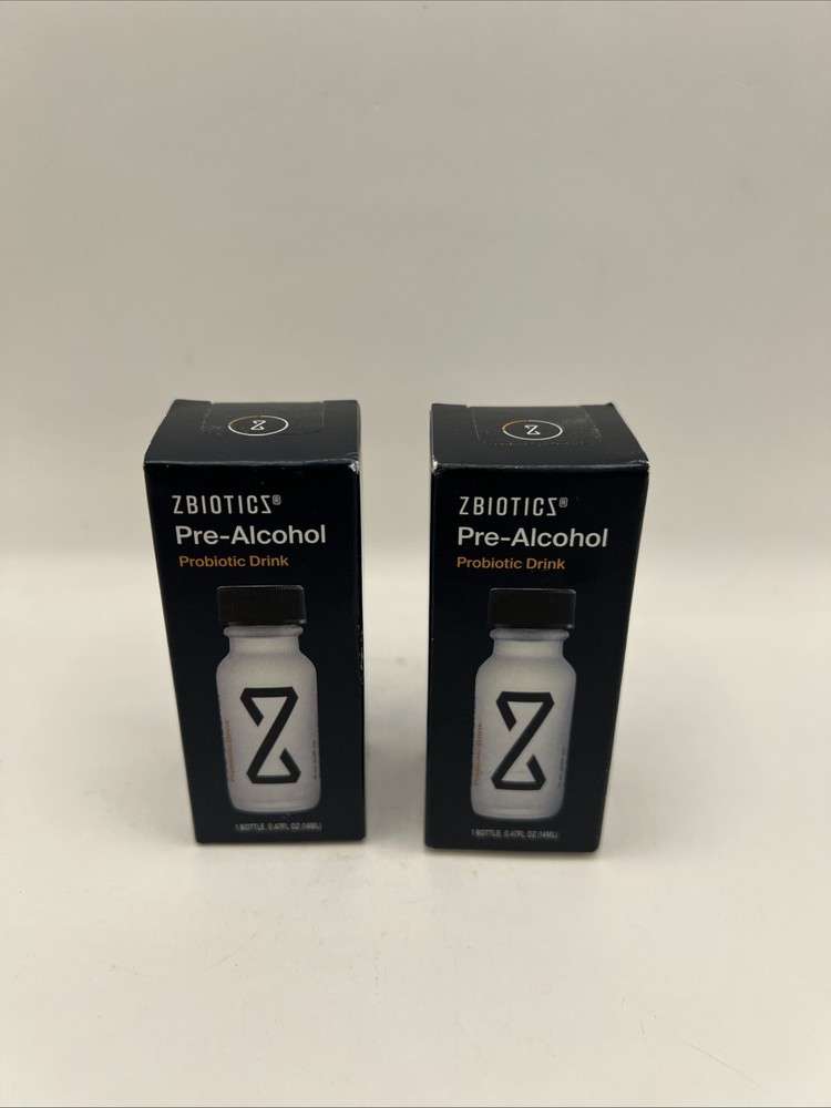 ZBiotics Pre-Alcohol Probiotic Drink, 2Pack Sealed
