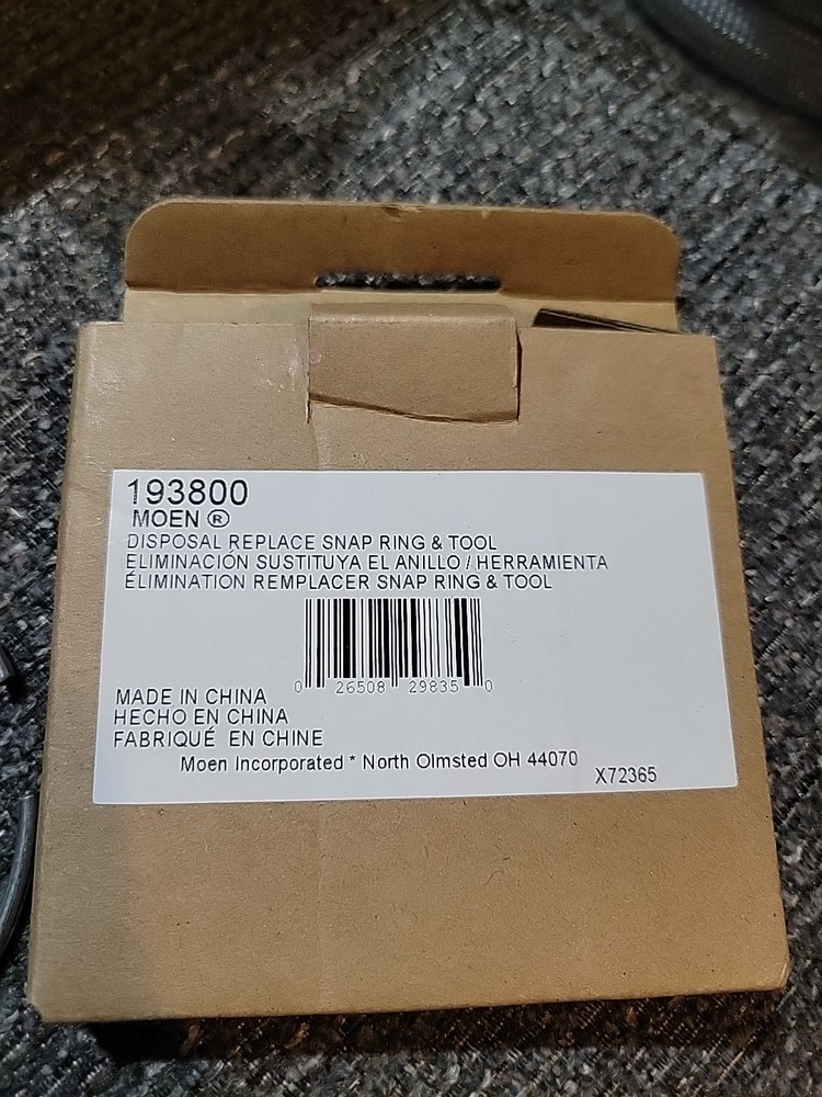 Moen  TOOL 193800 Disposal Replace Snap Ring & Tool