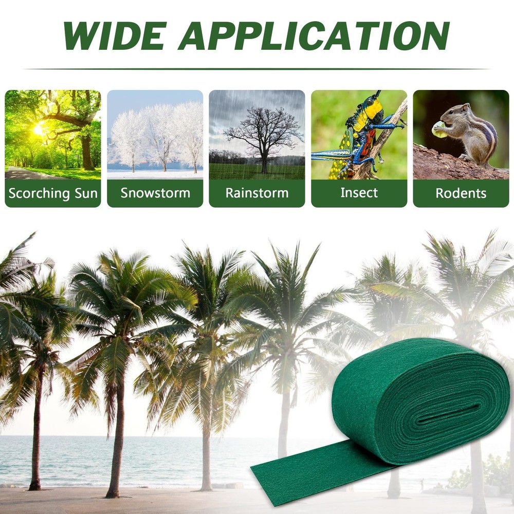 65Ft Tree Wrap 1 Pack(Total 65Ft), 3-Layer, 4.7" Width, Trunk Protector, Brea...