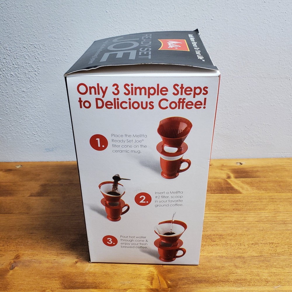 Melitta Ready Set Joe Single Cup Coffee Brewer Black