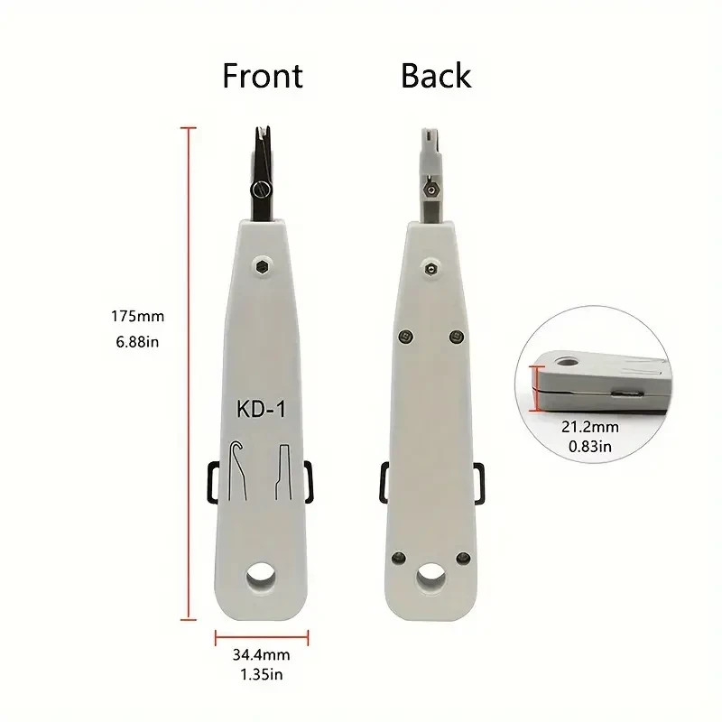 RJ11 RJ45 Crimping Tool Punch Down Tool – Network Punch Down Tool KD-1