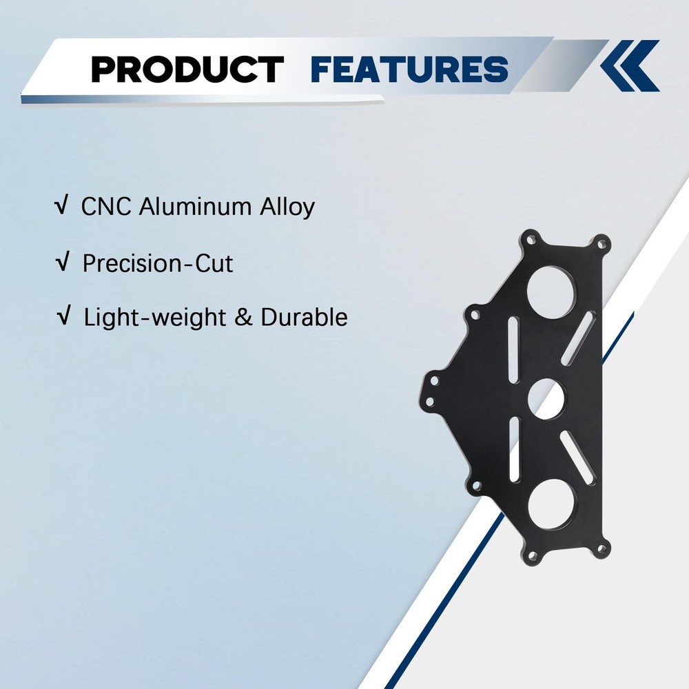 Engine Safe Stand Adapter Plate Compatible with Chevy LS LT Black Black