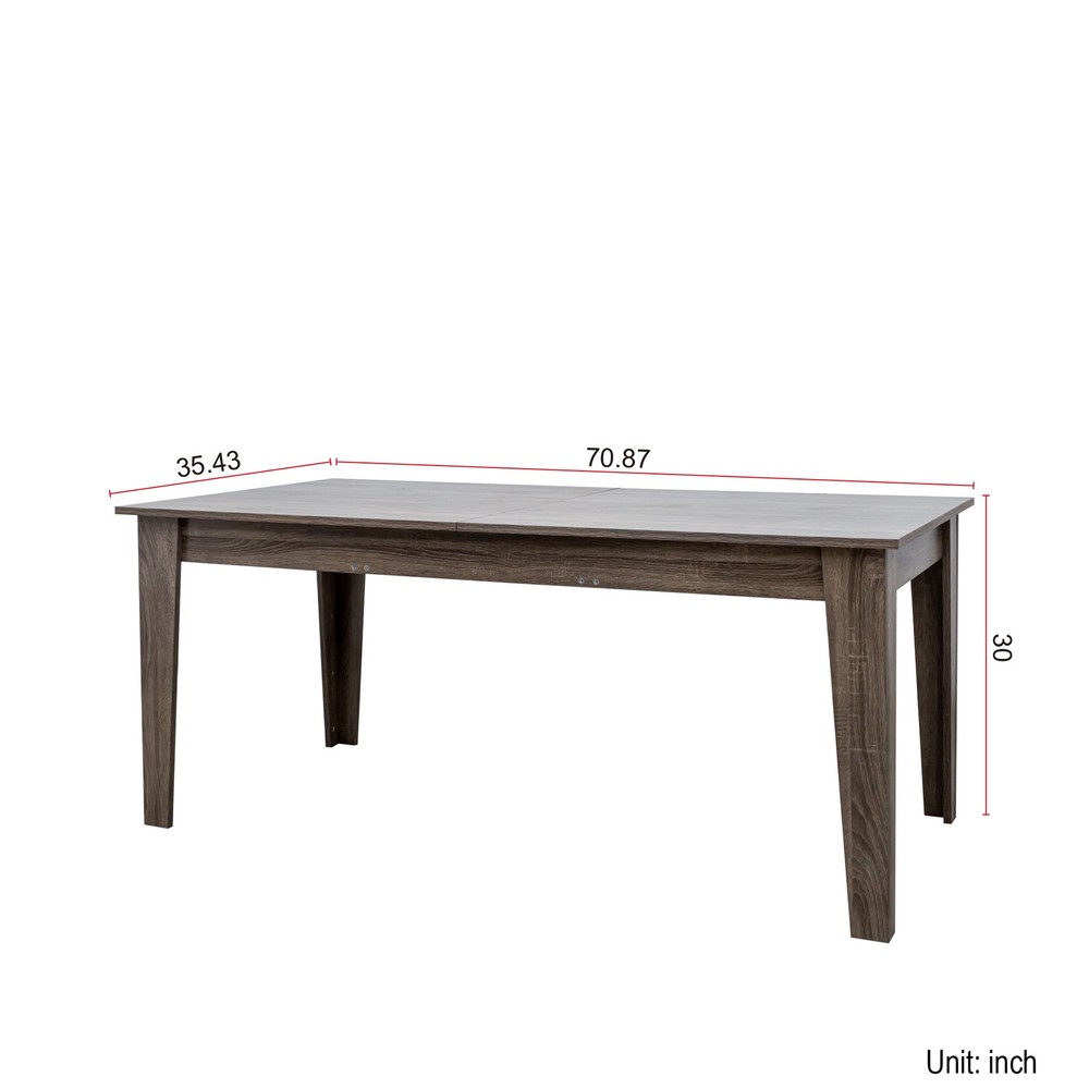 Dining Table , 106.3 in Large Extendable Kitchen Table