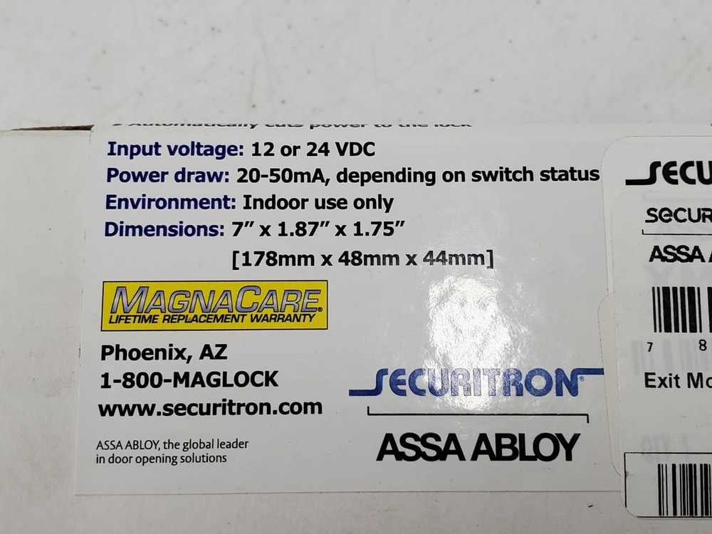 Securitron XMS Exit Motion Sensor - White (134660-1 AO BY6B)