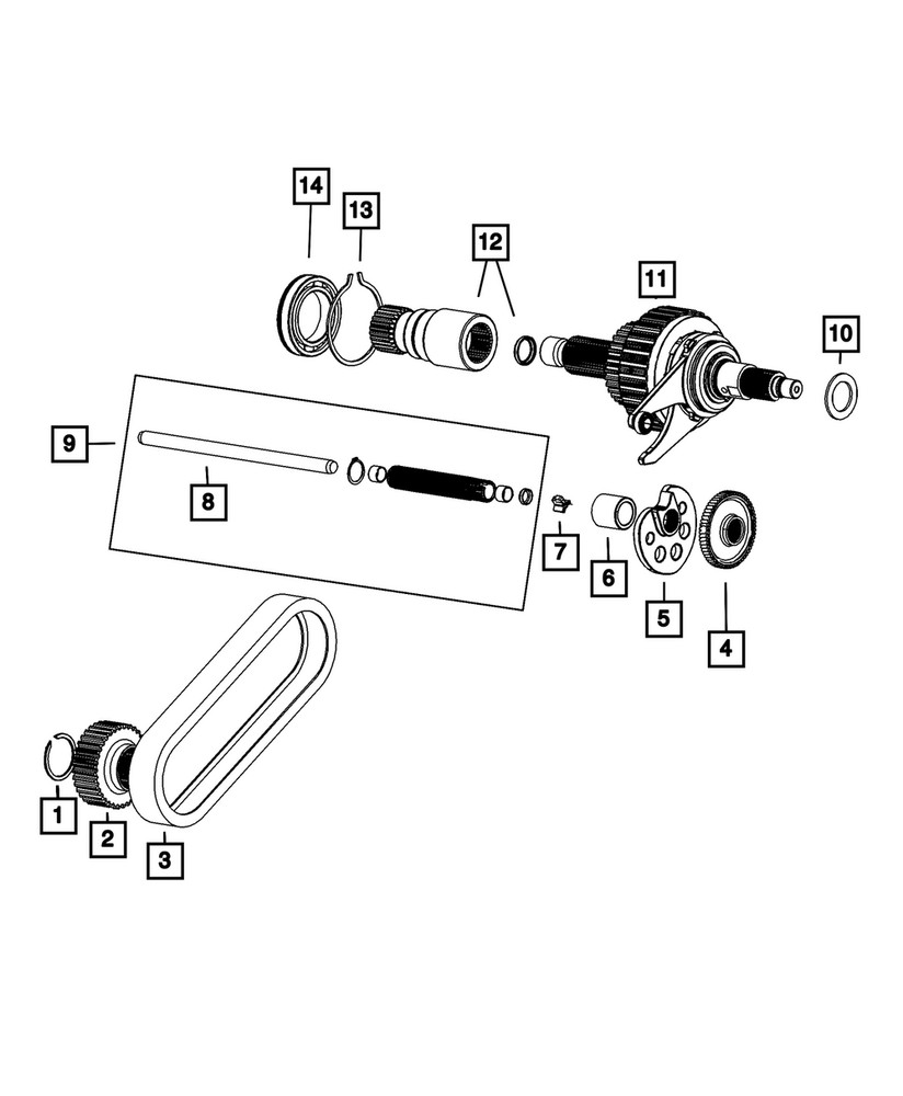 Genuine Mopar Transfer Case Chain 68395964AA