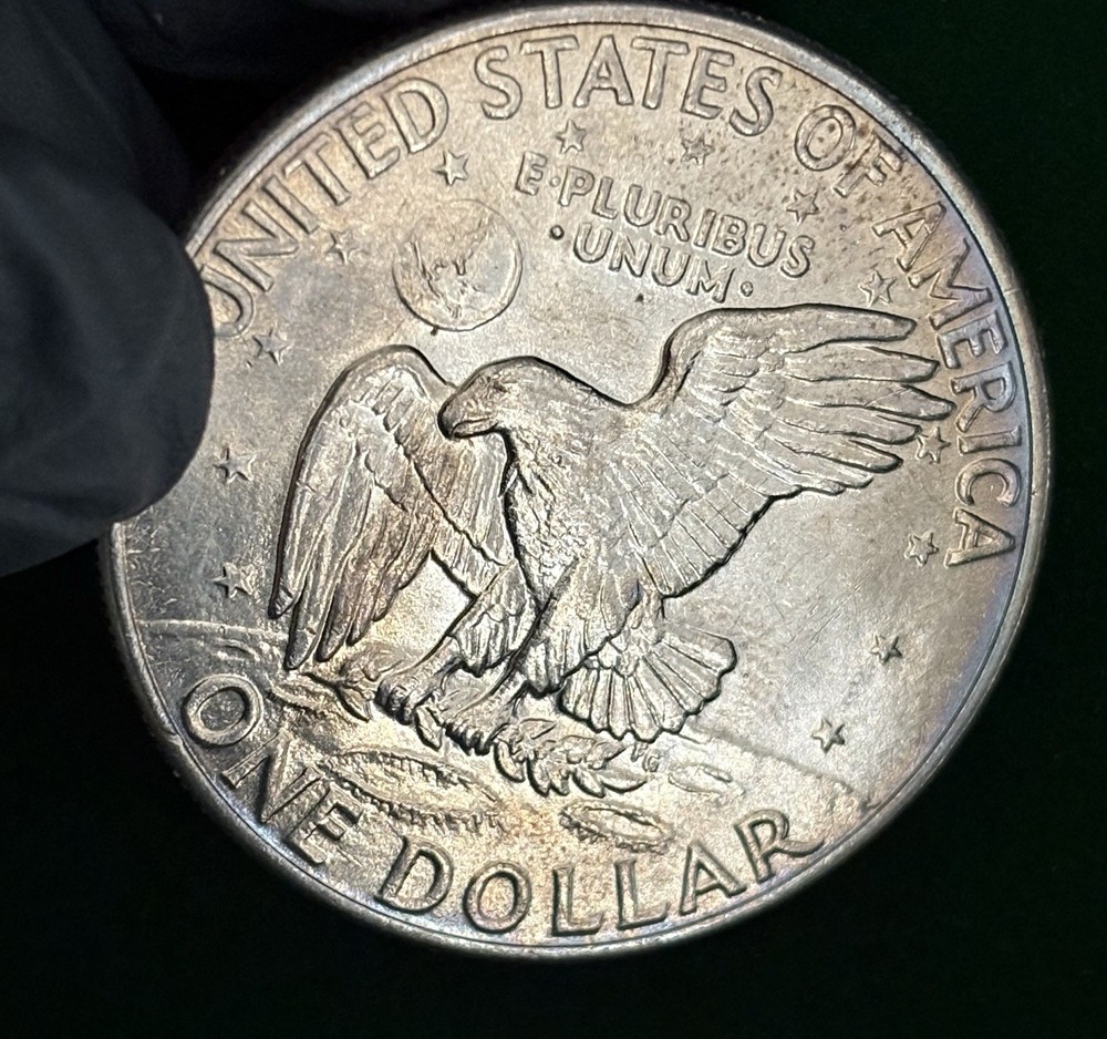 1972 D Eisenhower Dollar Uncirculated Toned