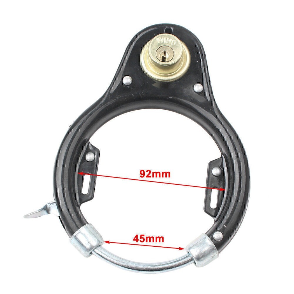 Vintage Bicycle U-Lock Wheel Lock Tool Set Iron Anti-theft Security Protector