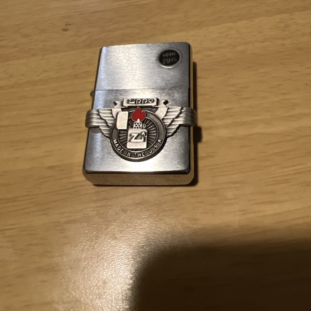 1999 Zippo Wing/Flame Pewter Lighter