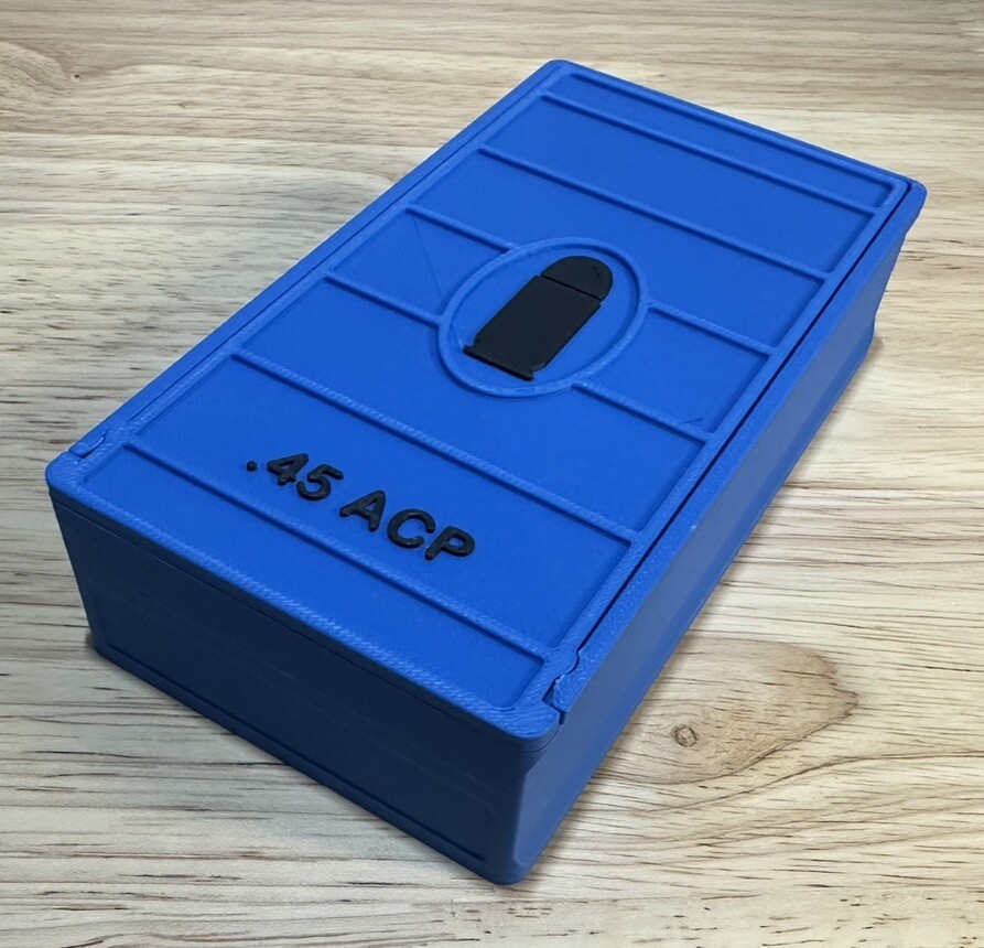 .45 ACP Auto Ammo Box 50rd Capacity (3 Pack)