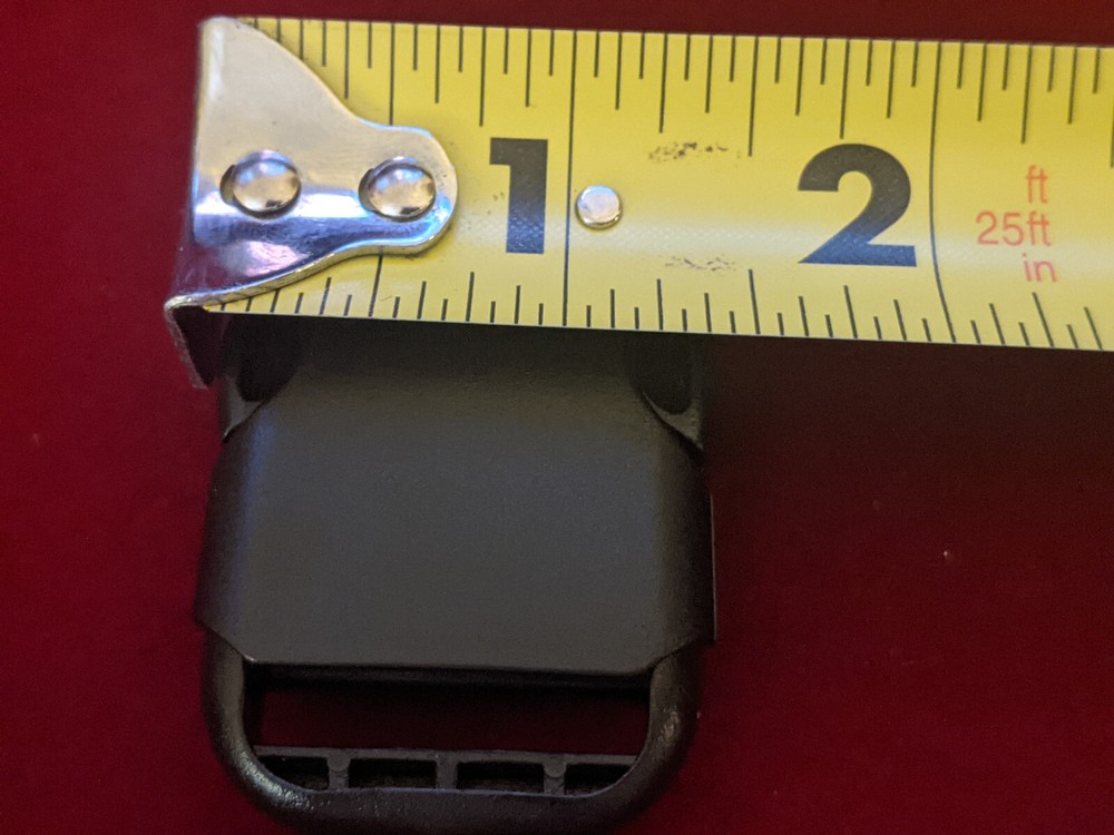2" Black Plastic Buckles