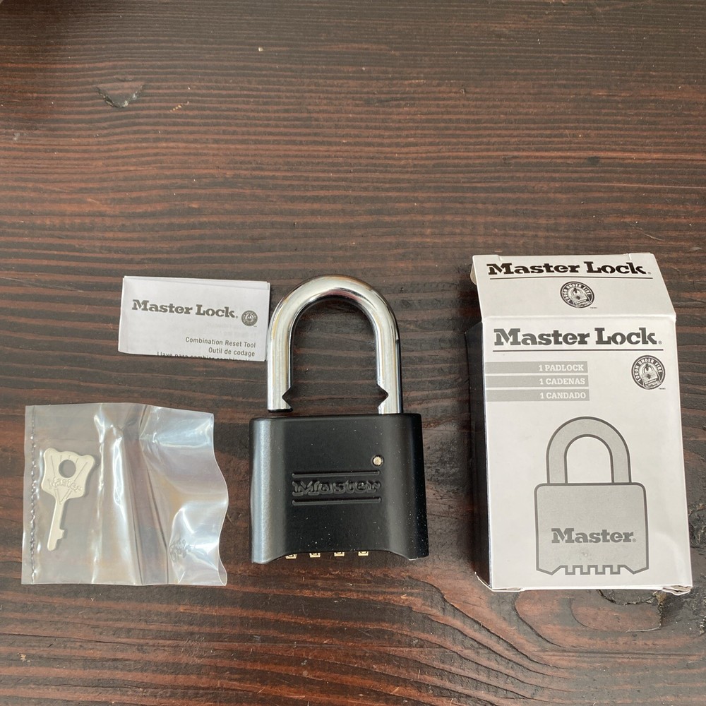 Master Lock 178BLK Combination Die-Cast Padlock - Black