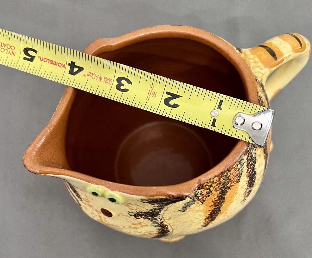 St Michael Pottery Cat Creamer 5x3.75”