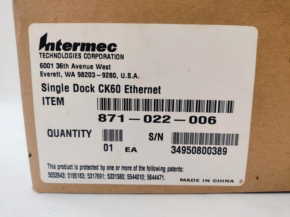 Intermec AD5 Single Dock 871-022-006 New (old stock)