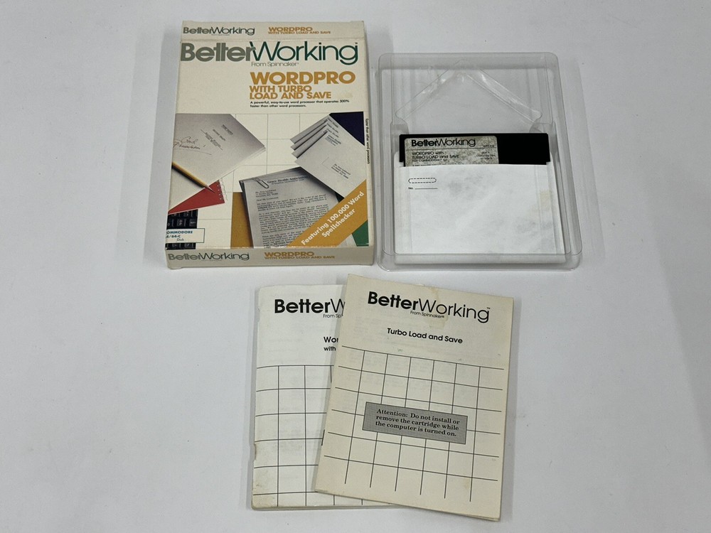Better Working From Spinnaker WordPro Commodore 64 Software