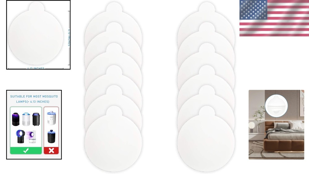 Effective Indoor Pest Control: 12 Sticky Boards for Mosquito Trap Replacement