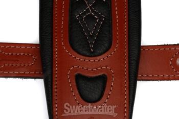 Levy's PM31 Veg-Tan Leather Guitar Strap - Walnut