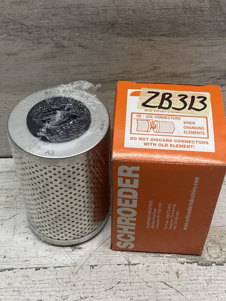 Schroeder A3 7630107 Hydraulic Filter Element New