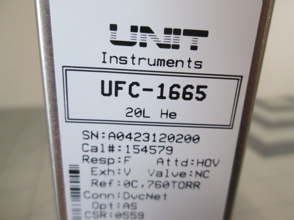 Unit, UFC-1665, He, 20L, Mass Flow Controller, New