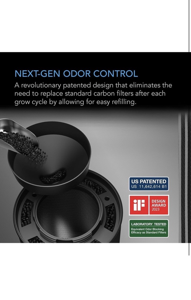 AC INFINITY Refillable Carbon Filter Kit 4", with Australian Charcoal