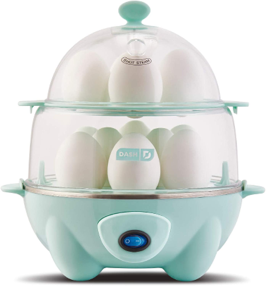 DASH Deluxe Rapid Egg Cooker - 12 Capacity, Multi-Function, Auto Shut Off - Blac