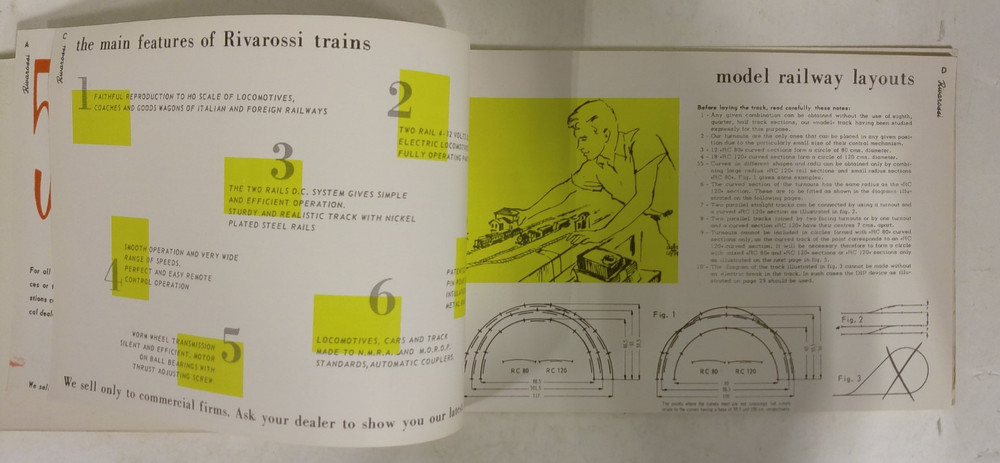 Rivarossi HO Scale 1957 General Catalog