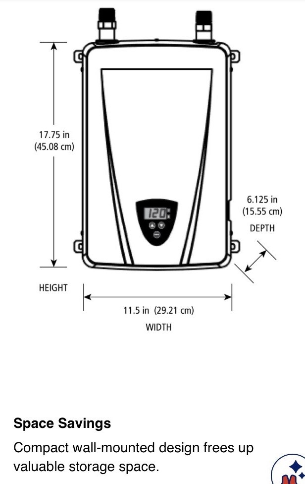 AO Smith Signature Series 240 Volt 18KW 3.5 GPM Tankless Electric Water Heater