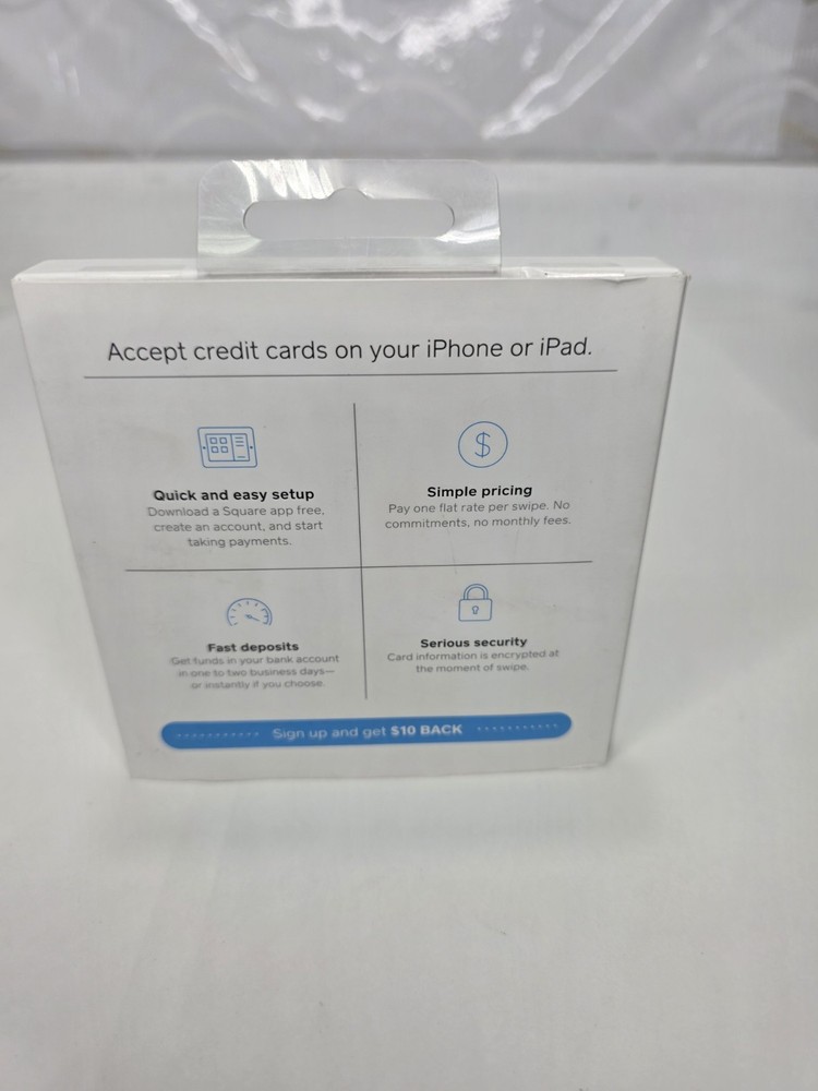 Square Credit Debit Card Reader for Magstripe (with Lightning Connector)