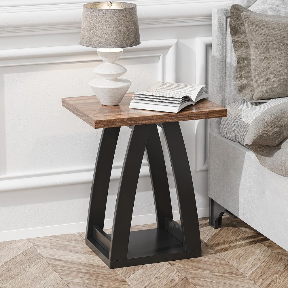 End Table Side Table Nightstand Sofa Side Table W/ Shelf Modern End Table Living