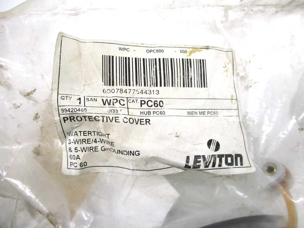 2 LEVITON PC60 HUBPC60 WATERTIGHT PROTECTIVE COVERS