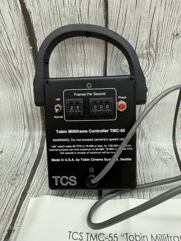 Vintage Tobin Milliframe Controller tmc-55 Speed Control For Movie Camera