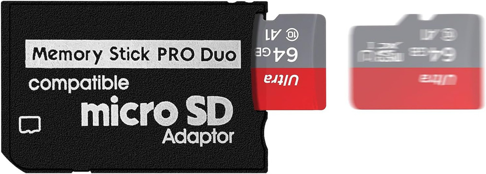 Memory Stick Adapter for PSP, Micro SD to Memory Stick PRO Duo Magicgate Card Co