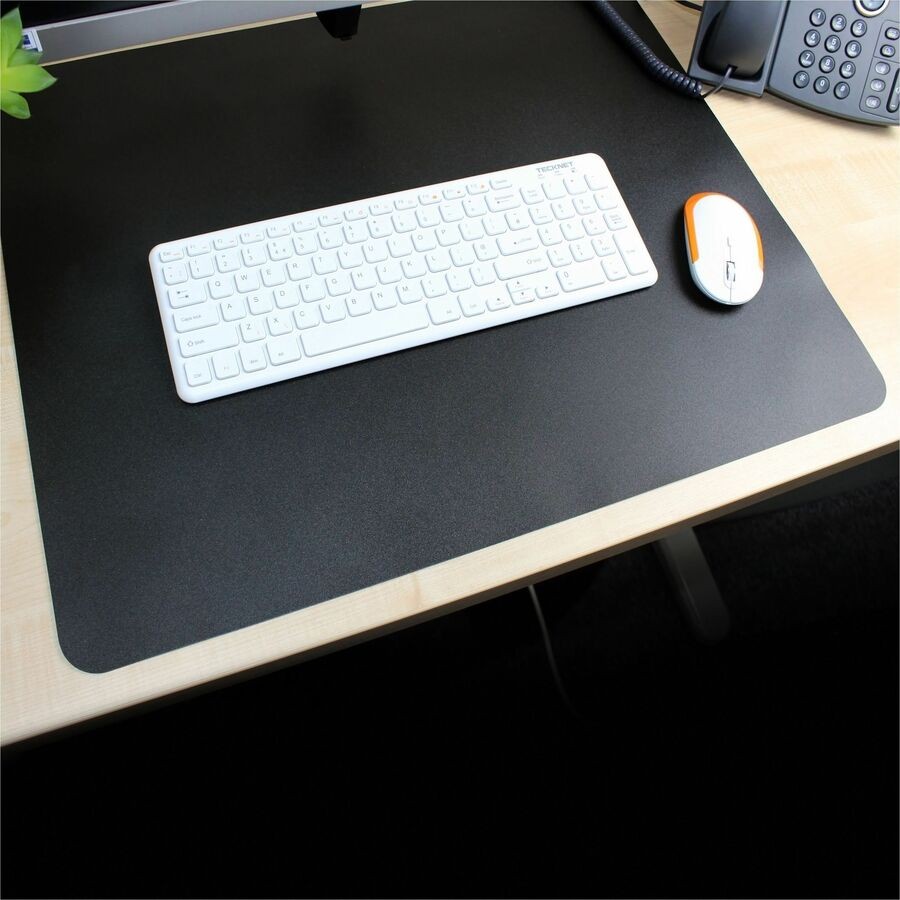 Lorell Bio-based Black Desk Pad - 30" Width X 20" Depth - Black (llr-39654)