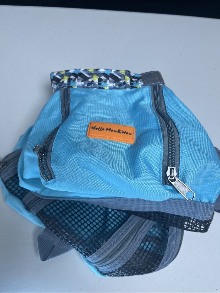 Hello Mow & Wow Pet Carrier small/ Medium, Teal. Cat or dog