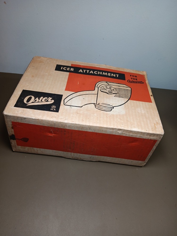 Vintage Oster Icer Attachment For Osterizer With Original Box Pre-Owned