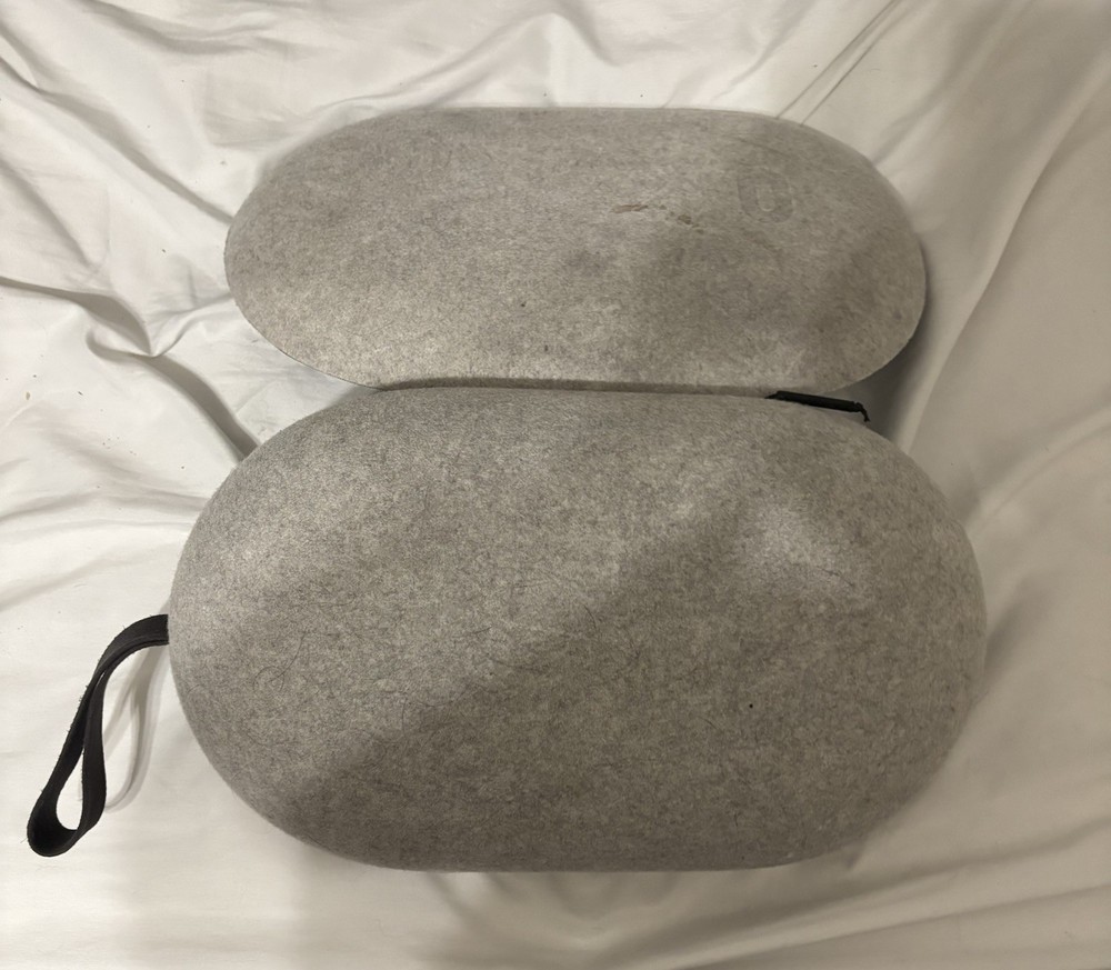 Gray Felt VR Headset Protective Carrying Case with Strap, Portable Storage Bag