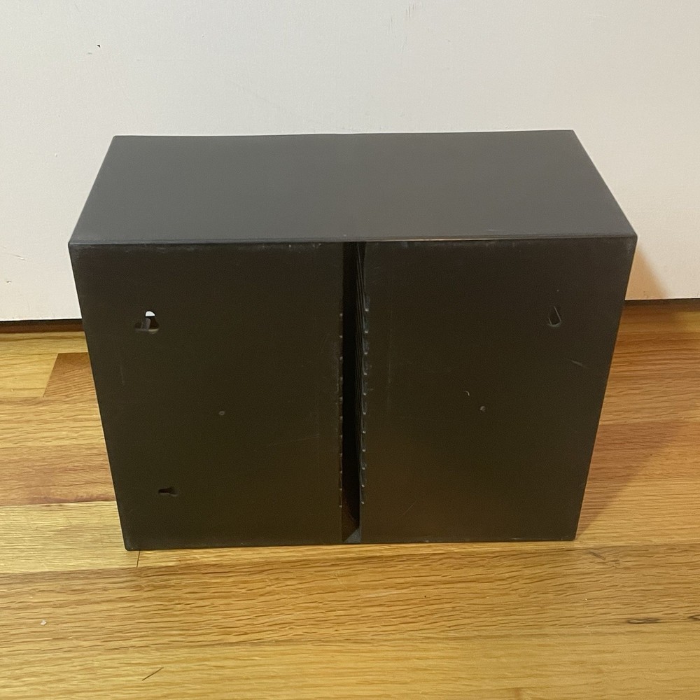 Gemini Black 30 CD Media storage holder case rack organizer wall mountable