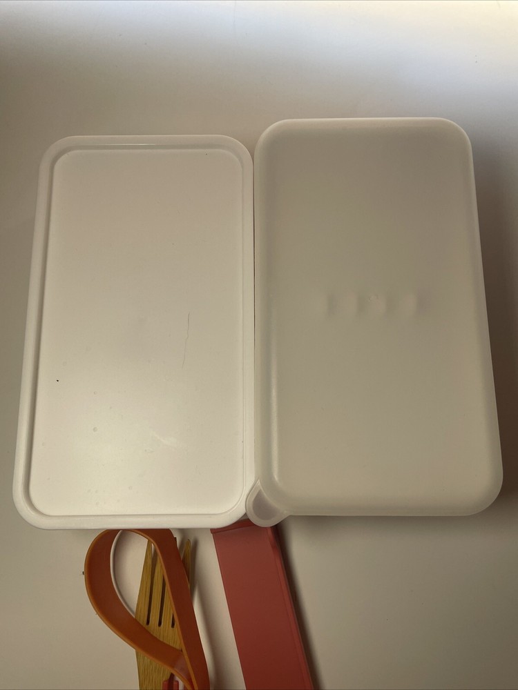 Two Compartment Stackable Bento Box With 2 Forks Easy Plastic Lunch Box