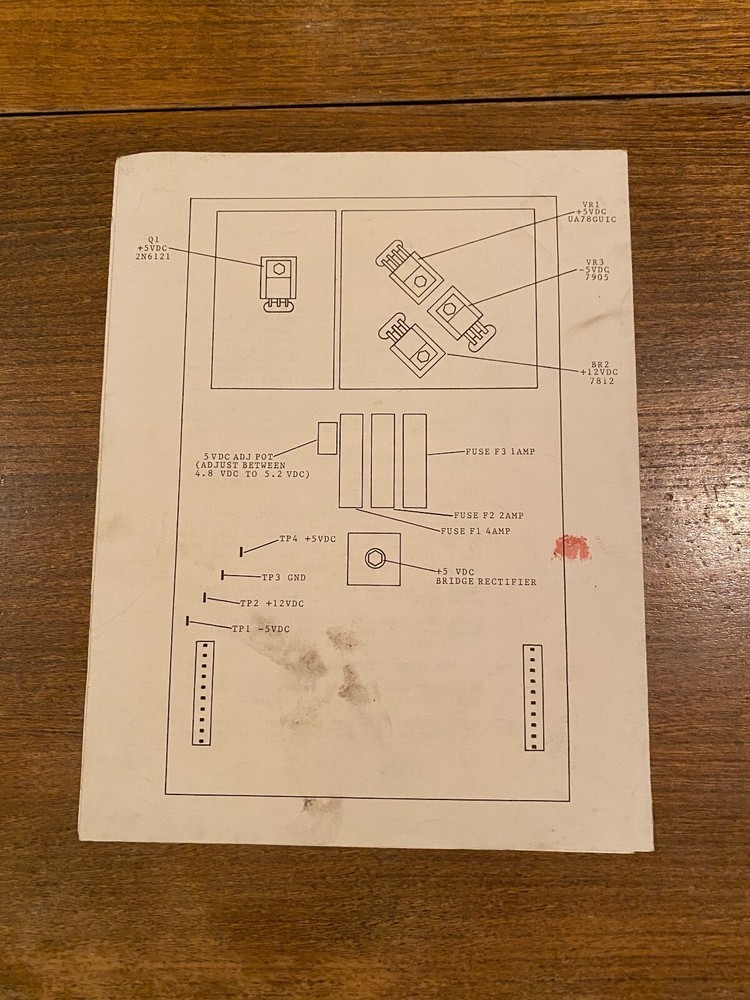 Scramble Video Arcade Game Manual, Stern 1981