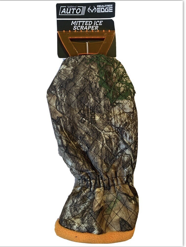 Saddlebred Camouflage Mitted Ice Scraper With Fleece Interior