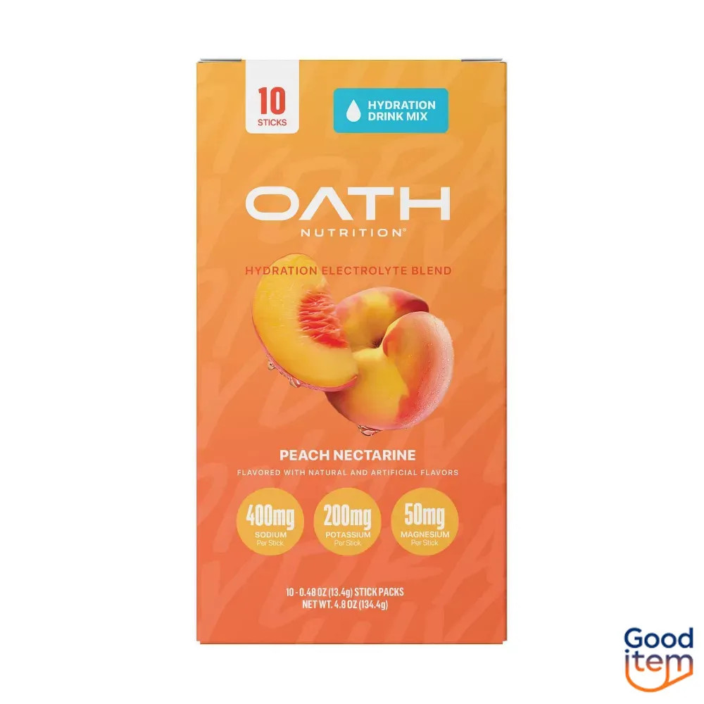 Oath Nutrition 10pk Hydration - Peach Nectarine