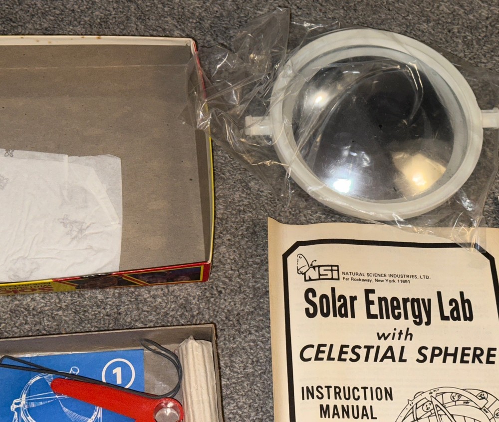 NSI Lab 2000 Solar Power Energy Lab Kit Celestial Sphere Unused Complete