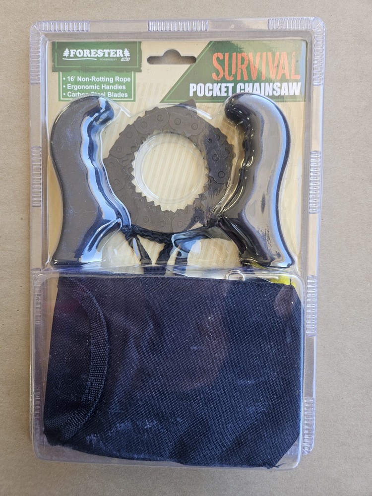 Forester Survival Pocket Portable Hand Chainsaw with Case
