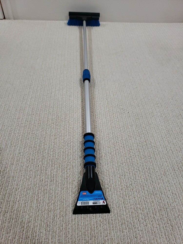 Telescoping Snow Brush And Scraper, 48", New W Tags And Locking Handle, 8" Head