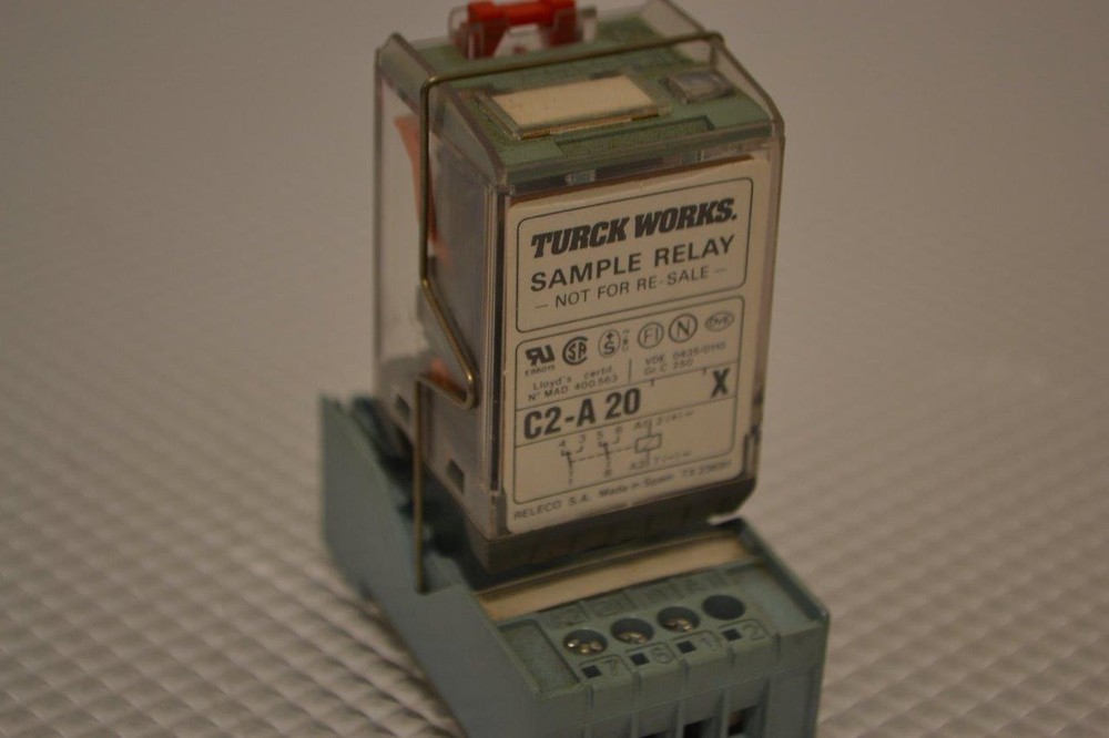 ONE USED TURCK  RELAY WITH BASE C2-A 20X.