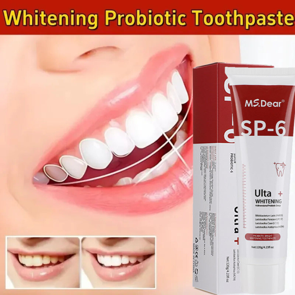 4~Sp-6 Probiotic Brightening Toothpaste, Deep Cleaning Care Whitening Toothpaste