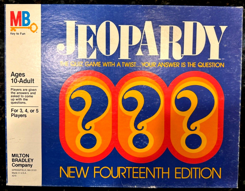 VINTAGE MILTON BRADLEY JEOPARDY Fourteenth Edition 1982