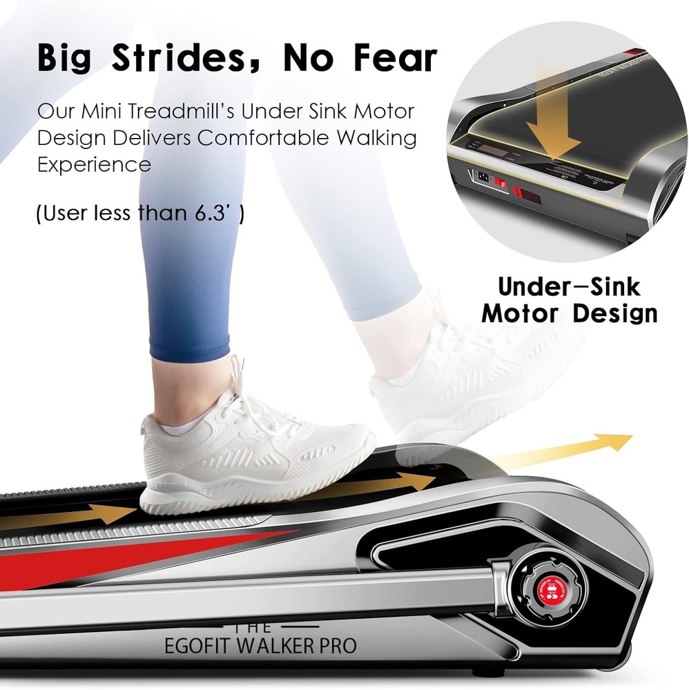Egofit Plus M1T Walk Jog Treadmill Foldable Handlebar Compact Quiet